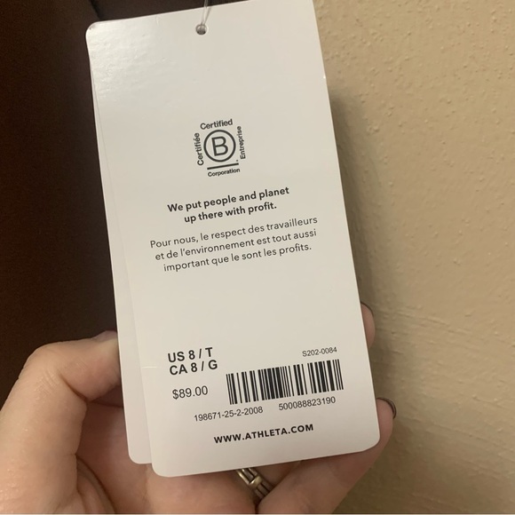 Athleta Brooklyn Ankle Pant Brown Size 8 Tall NWT New - Picture 13 of 14